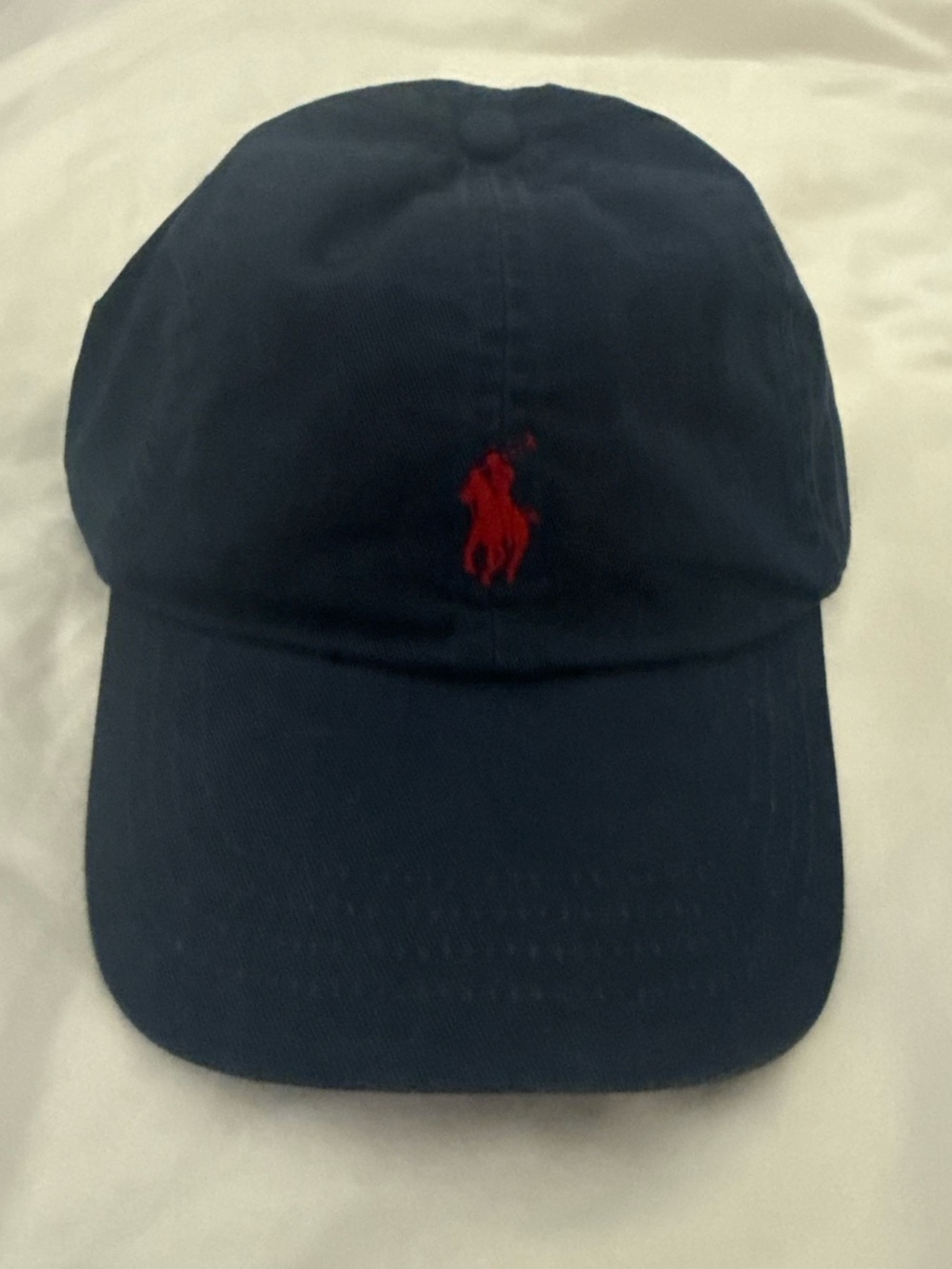 Ralph Lauren Navy Cap with Red Pony Embroidery